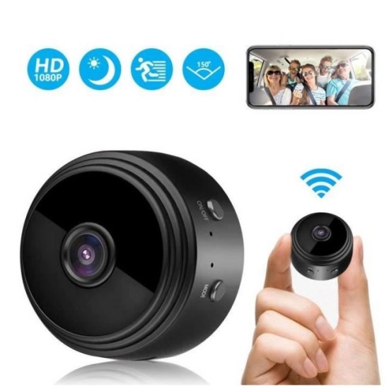Μίνι Ασύρματη Επαναφορτιζόμενη WiFi Κάμερα HD Με Νυχτερινή Λήψη Και Μικρόφωνο