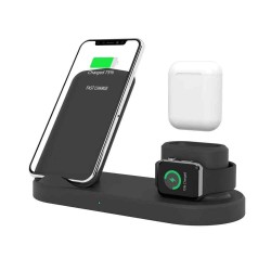 iPhone Charging Station 4in1 Q600 | Dock ασύρματης φόρτισης για iPhone, Apple Watch, Airpods & iPad