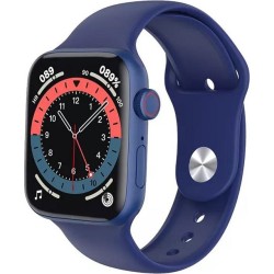 HW22 Series 6 Smart Watch Full Screen, 44MM, Men / Women, Split Screen, Bluetooth HD Call, Play Music, Sport Wrist Included Sensors (Μπλε)