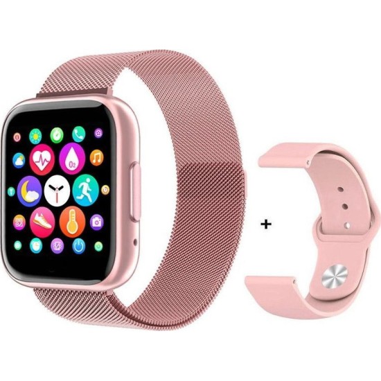 Smartwatch T99 με bluetooth κλήσεις (ροζ) oem Smartwatch T99 με bluetooth κλήσεις (ροζ) oem
