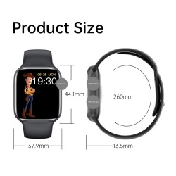 Smartwatch WearFit HW22 Pro Black 45mm Magnetic