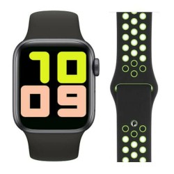 T55 Smartwatch με Παλμογράφο (Μαύρο/Πράσινο) oem