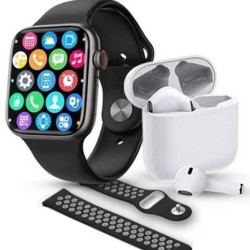 T55 Pro Max Aluminium 44mm Smartwatch με Παλμογράφο (Μαύρο) OEM