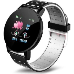 Ρολόι smart watch 119 PLUS με Παλμογράφο (Grey / Black)