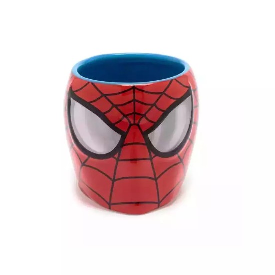 Spiderman 3d Mug Πήλινη Τρισδιάστατη Κούπα Φιγούρα 350ml Kόκκινη OEM