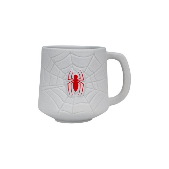 Spiderman 3d Mug Πήλινη Τρισδιάστατη Κούπα Φιγούρα 350ml Άσπρη OEM