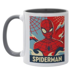 Spiderman 3d Mug Πήλινη Τρισδιάστατη Κούπα Φιγούρα 350ml Kόκκινη Αράχνη OEM