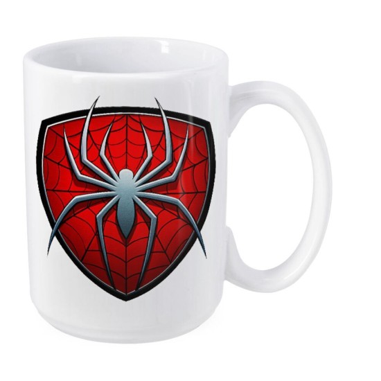 Spiderman 3d Mug Πήλινη Τρισδιάστατη Κούπα Φιγούρα 350ml Kόκκινη-Ασπρο OEM