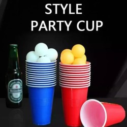 Beer Pong Party Game Classic Drinking Game Ενηλίκων 18τμχ Cups Balls 