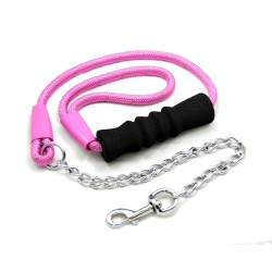 Nunbell Pet Λουρί/Οδηγός Σκύλου Εκπαίδευσης Ιμάντας σε Ροζ Χρώμα 1.2cm x 1.2m