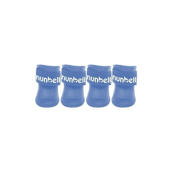 Nunbell Dog Αδιάβροχα Παπουτσάκια Σκύλου – Σετ 4 Τεμαχίων Medium Μπλε