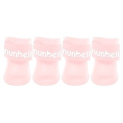 Nunbell Dog Αδιάβροχα Παπουτσάκια Σκύλου – Σετ 4 Τεμαχίων Medium Ροζ 