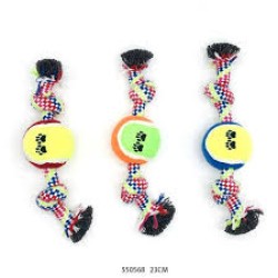 Nunbell Παιχνίδι Κατοικίδιου απο Σχοινί Με Μπαλάκι Τένις 30cm