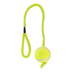 Nunbell Παιχνίδι Κατοικίδιου απο Σχοινί Με Μπαλάκι Τένις 6cm