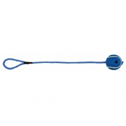 Nunbell Παιχνίδι Κατοικίδιου απο Σχοινί Με Μπαλάκι Τένις 6cm Μπλε