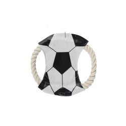 Nunbell Παιχνίδι Κατοικίδιου απο Σχοινί με Σχέδιο Μπάλας 18,5cm Ποδόσφαιρο