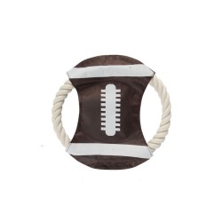 Nunbell Παιχνίδι Κατοικίδιου απο Σχοινί με Σχέδιο Μπάλας 18,5cm Rugby