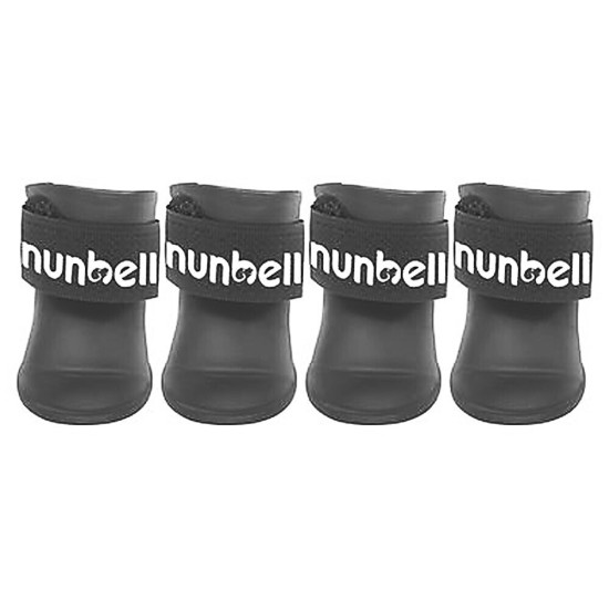Nunbell Dog Αδιάβροχα Παπουτσάκια Σκύλου – Σετ 4 Τεμαχίων Medium Μαύρο