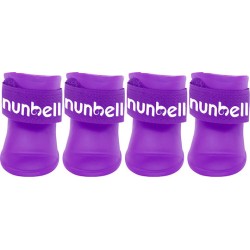 Nunbell Dog Αδιάβροχα Παπουτσάκια Σκύλου – Σετ 4 Τεμαχίων Medium Μώβ 