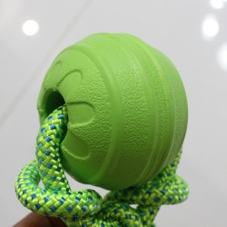 Παιχνίδι Σκύλου Μπάλα με Σχοινί 24×6,5cm Nunbell Διάφορα Χρώματα