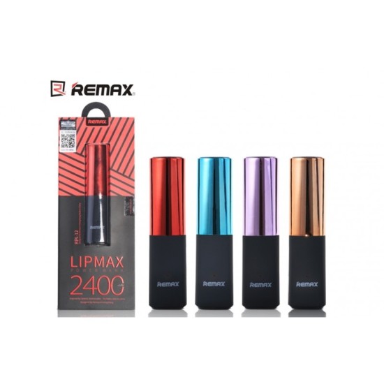 Φορητό Powerbank σε σχήμα κραγιόν Lipmax 2400mAh Remax