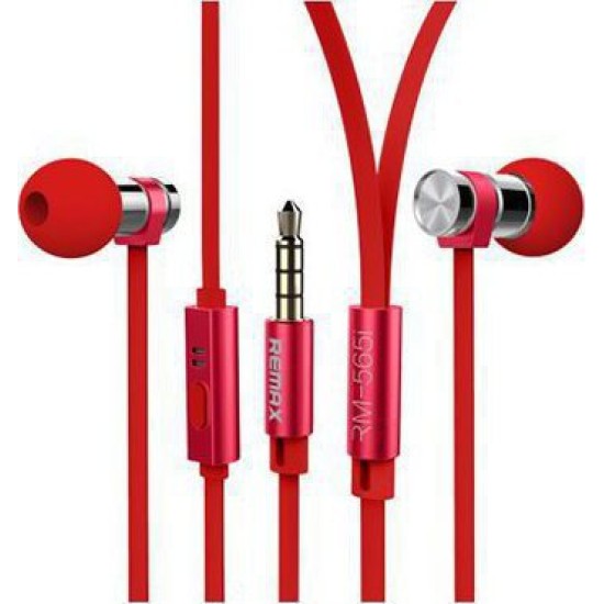 Ακουστικά Remax Earphone RM-565i Κόκκινο