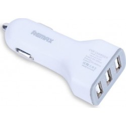 Remax Car Charger 3,6A USB x 3 White