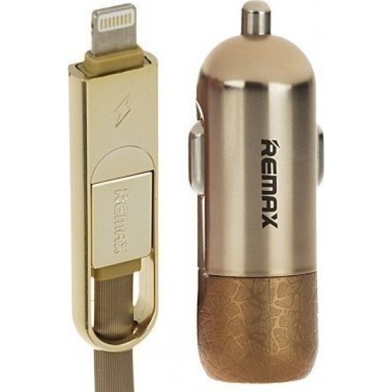 Remax FINCHY RC-C103 Φορτιστής Αυτοκινήτου με Καλώδιο Lightning και Micro Usb 5v 3.4A Ασημί Remax FINCHY RC-C103 Φορτιστής Αυτοκινήτου με Καλώδιο Lightning και Micro Usb 5v 3.4A Ασημί