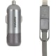 Remax FINCHY RC-C103 Φορτιστής Αυτοκινήτου με Καλώδιο Lightning και Micro Usb 5v 3.4A Ασημί Remax FINCHY RC-C103 Φορτιστής Αυτοκινήτου με Καλώδιο Lightning και Micro Usb 5v 3.4A Ασημί