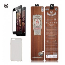 WK 2in1 Avant Garde 9H Tempered Glass με θήκη από σιλικόνη για IPhone X & 7/7 Plus