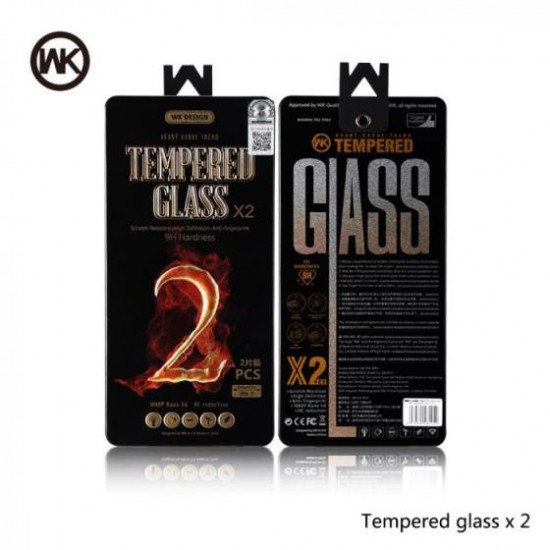 Tempered Glass WK (2pcs set) for iPhone X