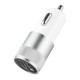 Φορτιστής αυτοκινήτου universal 3.1A 2x usb silver Φορτιστής αυτοκινήτου universal 3.1A 2x usb silver