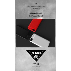Wk Saki 2850mah Power Bank Phone Case For iPhone 6/iphone 7 Plus Wp-029 - Black