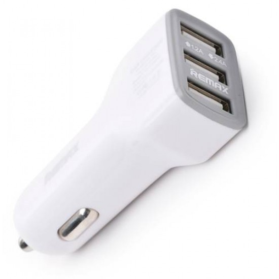 Remax Car Charger 3,6A USB x 3 White