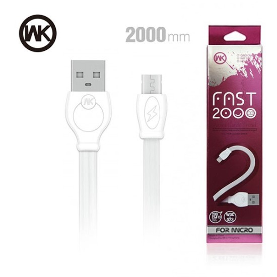 Καλώδιο γρήγορης φόρτισης WK Micro / Lightning 3000 χιλιοστά WK WDC-023 Καλώδιο γρήγορης φόρτισης WK Micro / Lightning 3000 χιλιοστά WK WDC-023