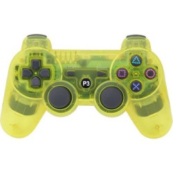Doubleshock Ασύρματο Gamepad για PS3 Transparent Yellow