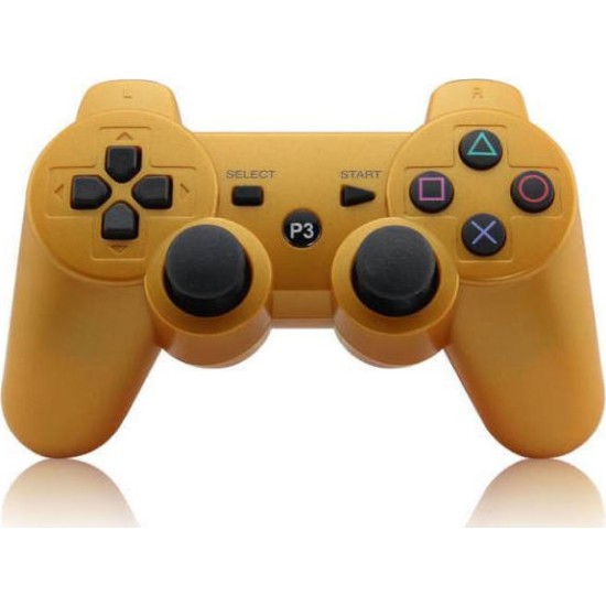 Doubleshock Ασύρματο Gamepad για PS3 Χρυσό