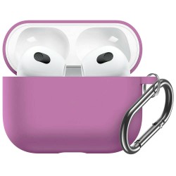 Θήκη Σιλικόνης για Apple Airpods 3 Protection Silicone Case Purple ΟΕΜ