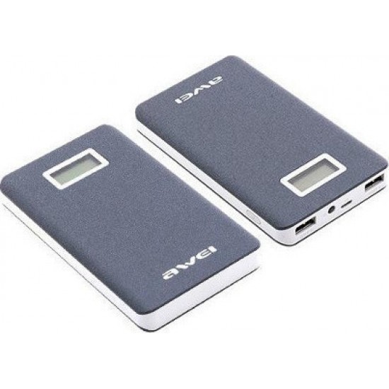 Power Bank 10000mah Φορητή Μπαταρία με 2 θύρες USB και οθόνη LCD PB10 AWEI P83K Power Bank 10000mah Φορητή Μπαταρία με 2 θύρες USB και οθόνη LCD PB10 AWEI P83K