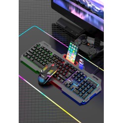 YILIMA QS-602 Σετ Gaming Πληκτρολόγιο με RGB φωτισμό & Ποντίκι (Αγγλικό US)