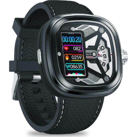 Zeblaze Hybrid 2 45mm Smartwatch με Παλμογράφο (Μαύρο)