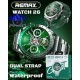Remax Watch 26 με Παλμογράφο (Ασημί & Πράσινο)