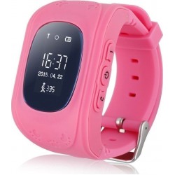 SMARTWATCH-Παιδικό ρολόι με ενσωματωμένη συσκευή εντοπισμού GPS και τηλέφωνο Pink - OEM Q50