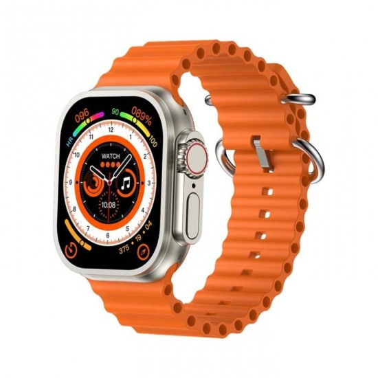 Z77 Ultra 49mm Smartwatch με Παλμογράφο (Πορτοκαλί)