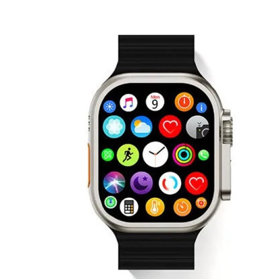 Z77 Ultra 49mm Smartwatch με Παλμογράφο (Μαύρο)