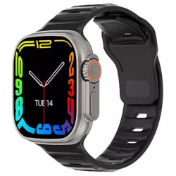 T800 Ultra 44mm Smartwatch με Παλμογράφο (Μαύρο)