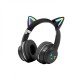 Cat Ear Headset Ασύρματα/Ενσύρματα On Ear Ακουστικά Μαύρα BT612