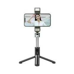 Remax P13 Selfie Stick Τρίποδο Κινητού με Bluetooth - Μαύρο