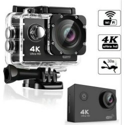 Andowl QY-06K Action Camera 4K Ultra HD Υποβρύχια (με Θήκη) Μαύρη