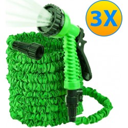 Magic Hose Επεκτεινόμενο Λάστιχο Κήπου & Βεράντας 30m με Πιστόλι & Πλαστικά Ρακόρ Πράσινο
